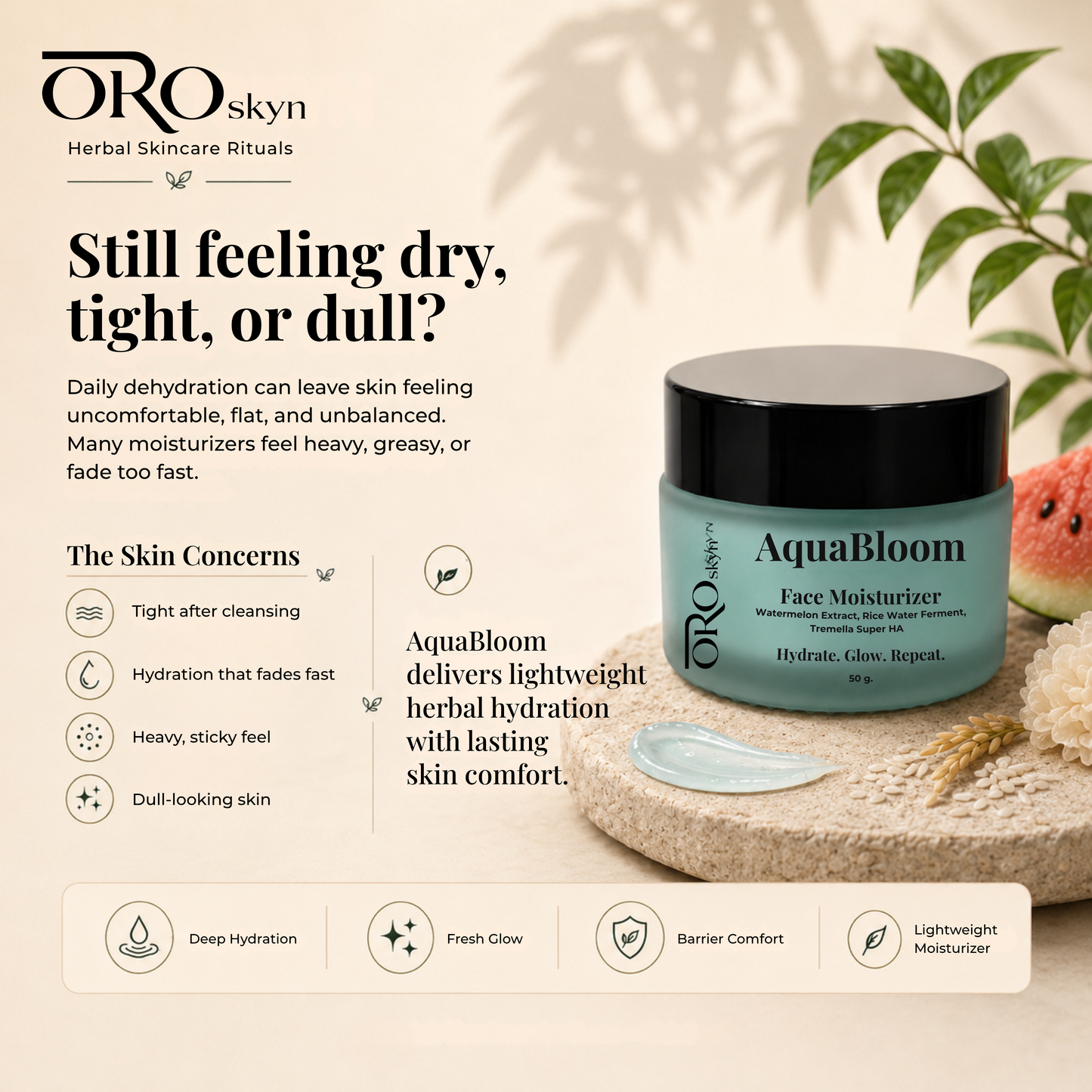 AquaBloom Face Moisturizer